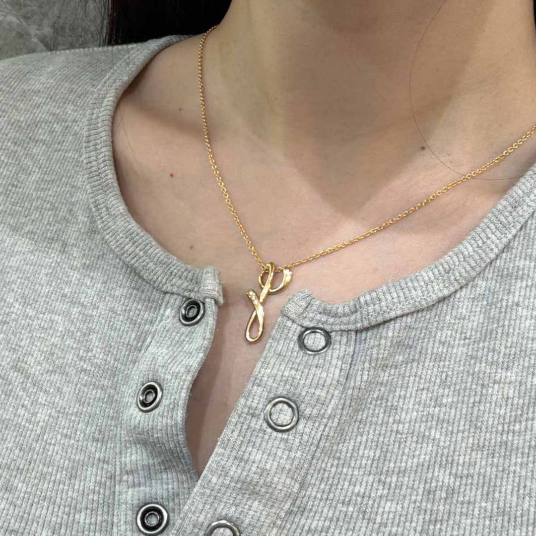 Tiffany 18k Gold Elsa Peretti Necklace