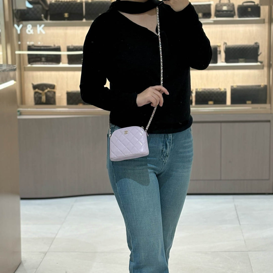 Chanel Light Purple 24S Mini Clutch Bag - Jiaxyk