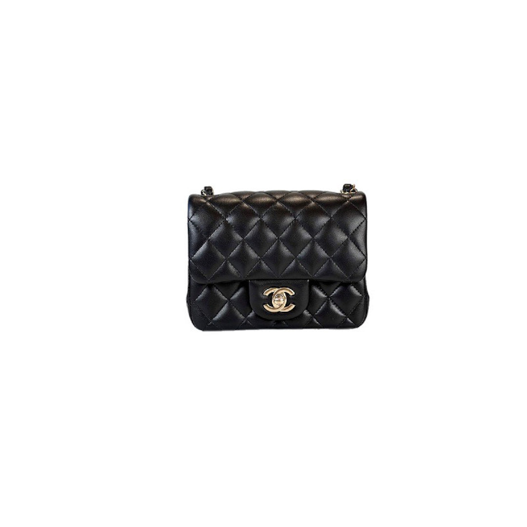 Chanel Black Classic Flap Mini Square Bag