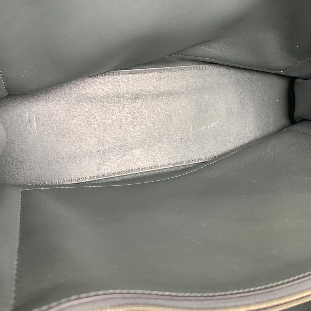 Balenciaga Grey Metallic Crush Bag Large 39.8cm
