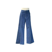 Pre-owned Chloe Jeans Wide Leg Denim in Blue