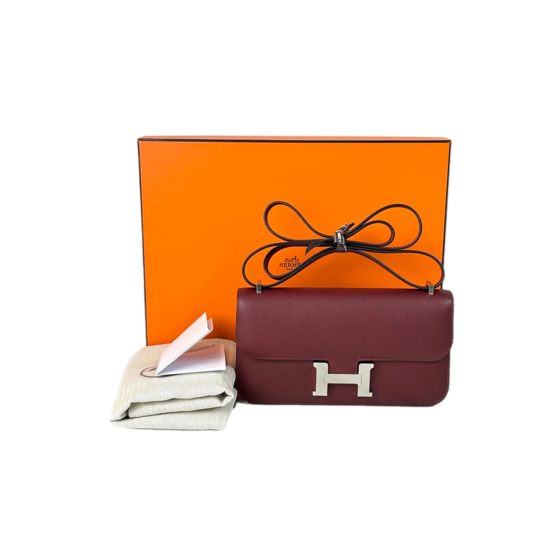 Hermes Constance Elan Epsom 55 Rouge Bag