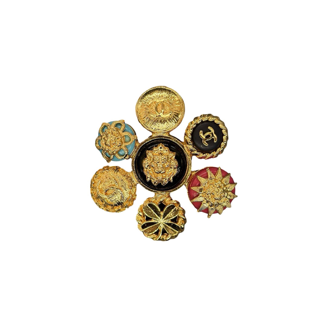 Chanel 1988 Vintage Multi Element Brooch