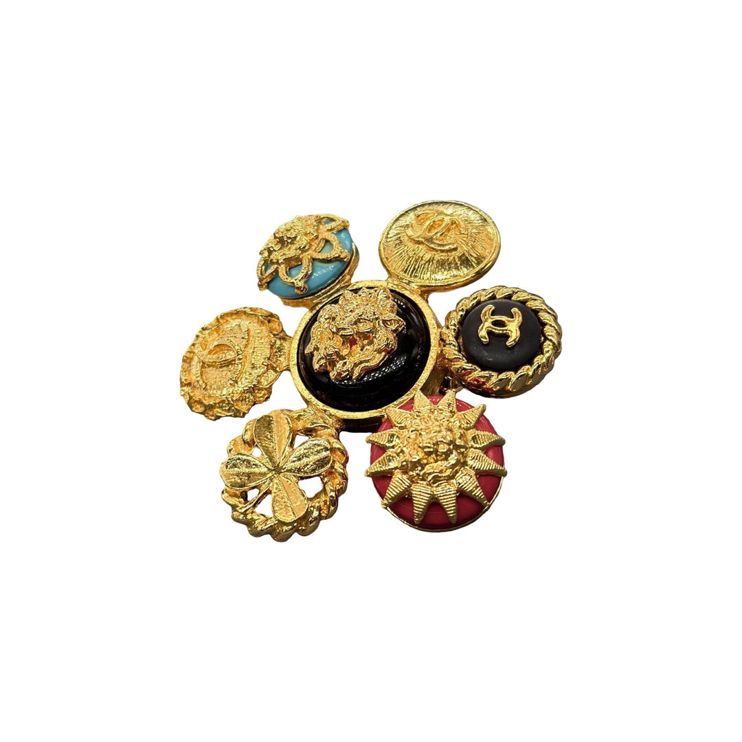 Chanel 1988 Vintage Multi Element Brooch