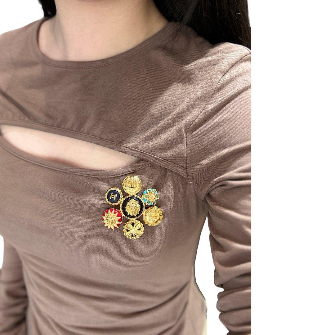 Chanel 1988 Vintage Multi Element Brooch