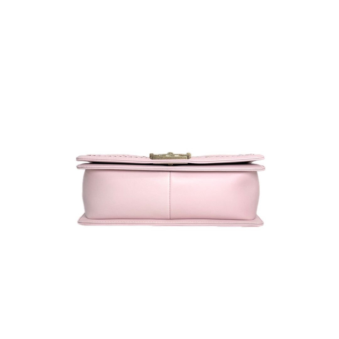 Chanel Leboy Medium Light Pink/Gold Lambskin Bag
