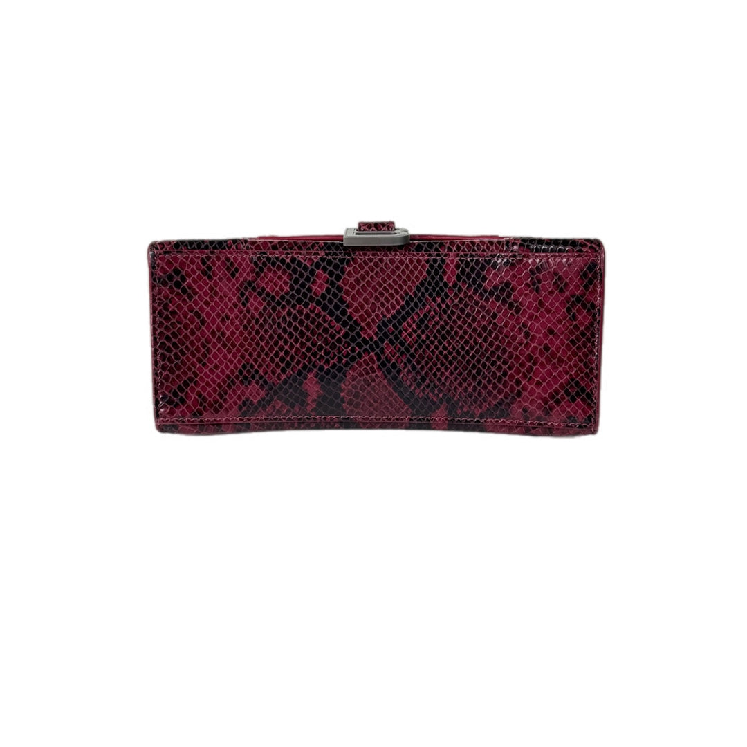 Balenciaga Red Small Hourglass Top Handle Bag
