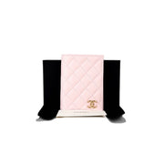 Chanel Caviar Quilted Pink Passport Holder Wallet