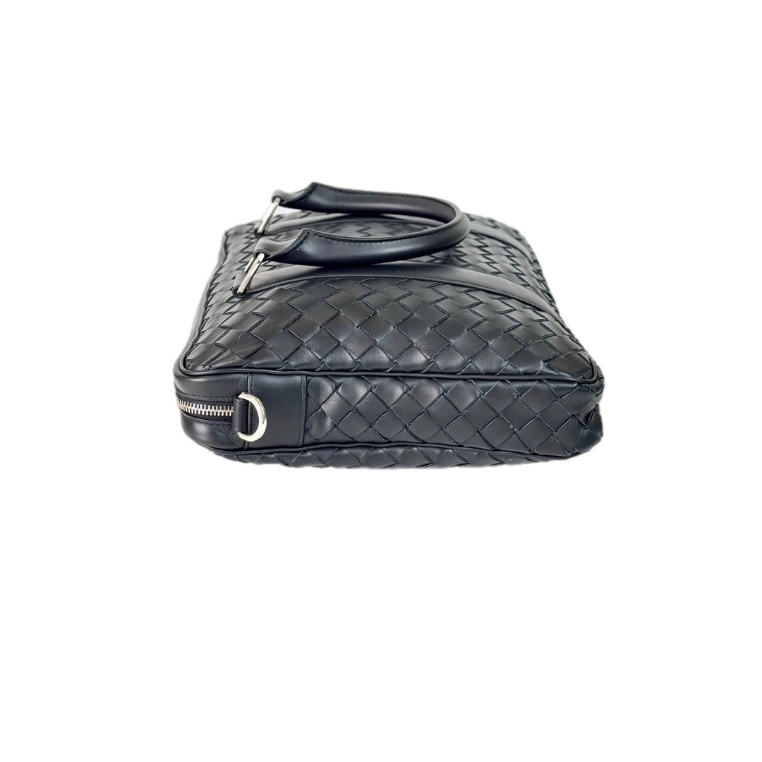 Bottega Veneta Mens Business Tote Bag Black