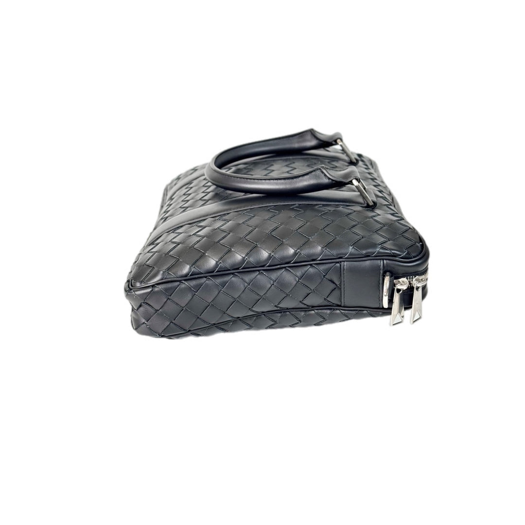 Bottega Veneta Mens Business Tote Bag Black