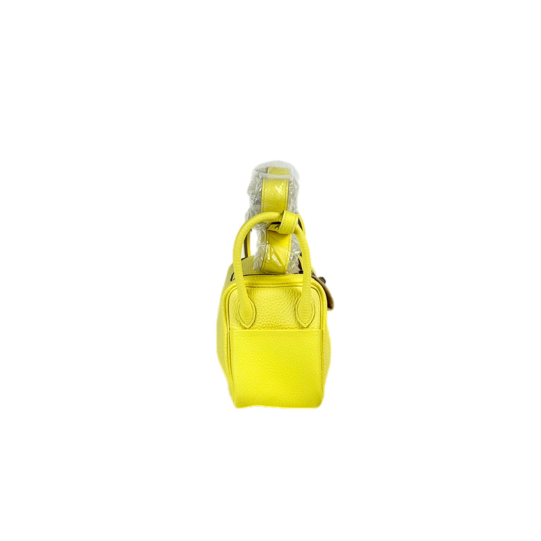 Hermes Lindy Mini Lime Bag TC