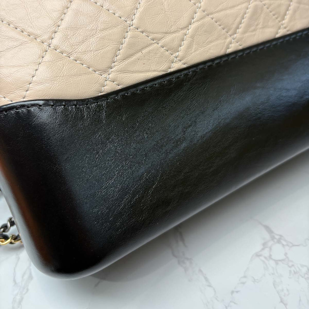 Chanel Gabrielle Large Beige/Black Bag