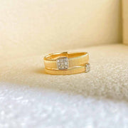 Natural White Diamond Ring 18K D0.10ct