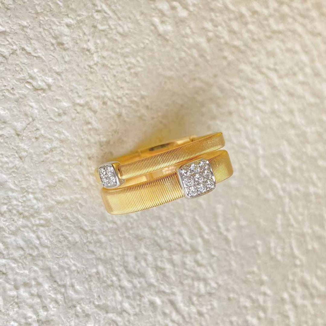 Natural White Diamond Ring 18K D0.10ct