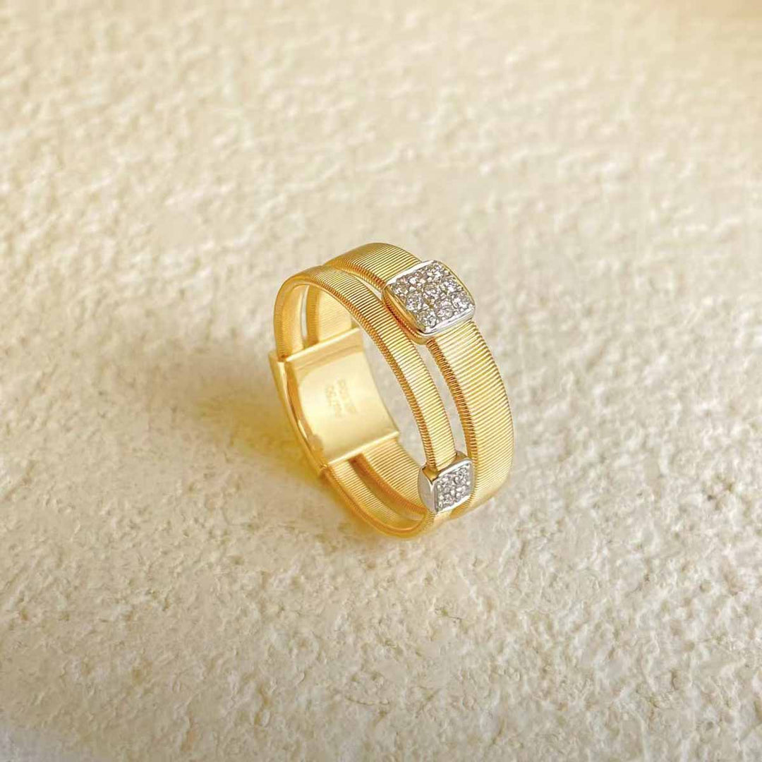 Natural White Diamond Ring 18K D0.10ct