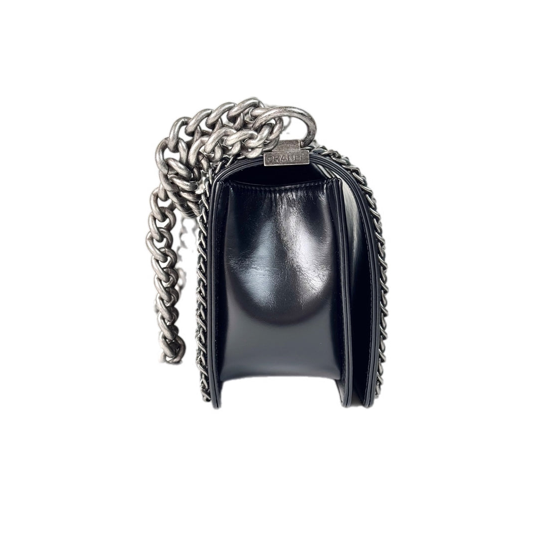 Chanel Leboy Black Calfskin Medium Bag