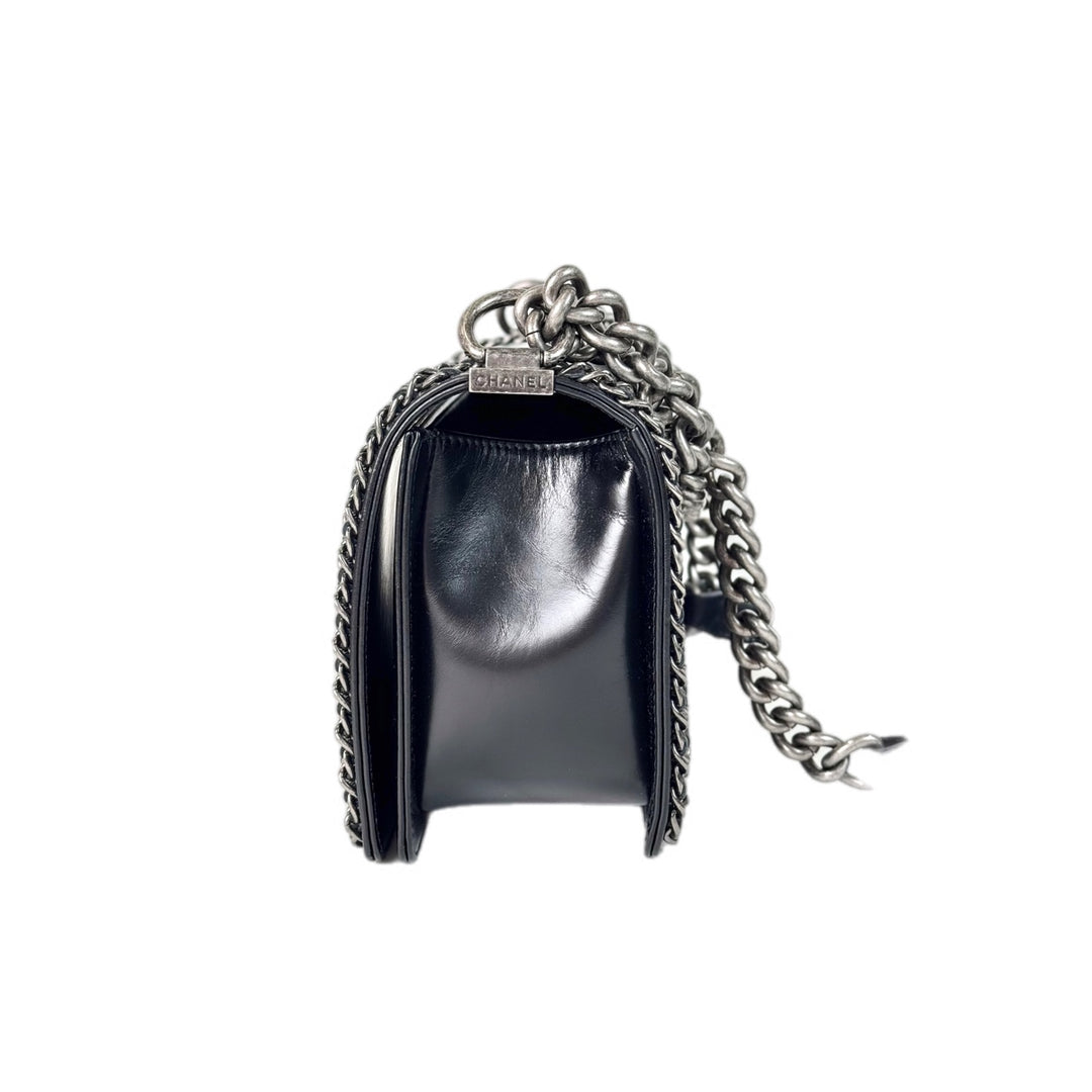 Chanel Leboy Black Calfskin Medium Bag