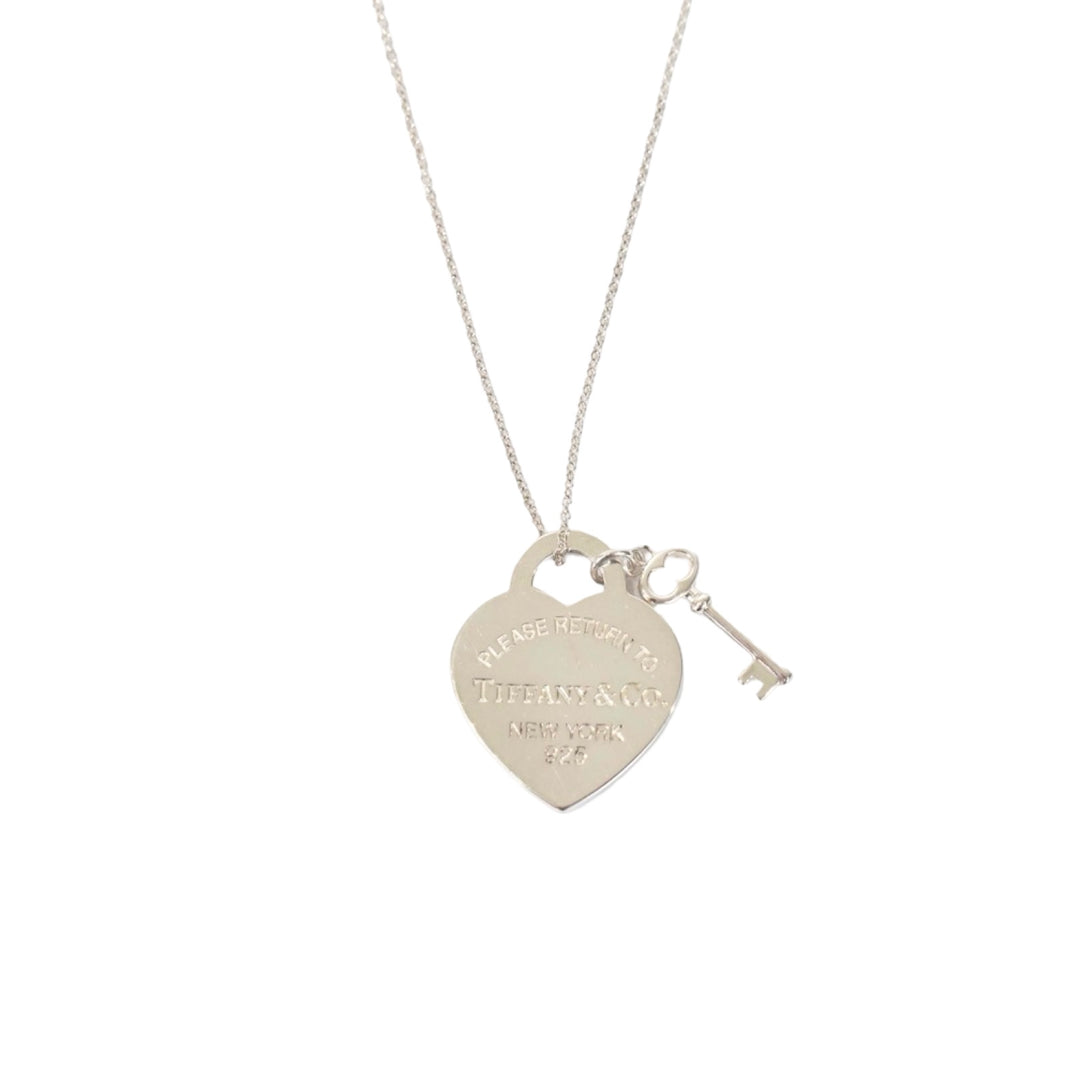 Tiffany & Co Heart Tag Key Silver Necklace