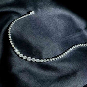 Natural White Diamond Bracelet D1.25ct F-G VS,18K