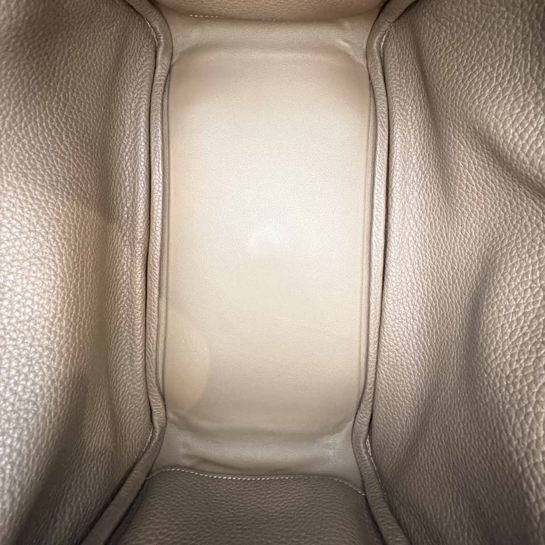 Hermes Lindy 30cm Etoupe Gold Togo Bag