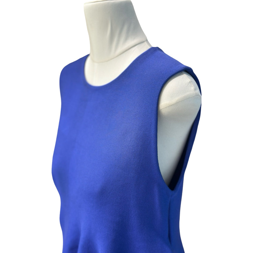 Dior Sleeveless Knit Blue Silk Top #38