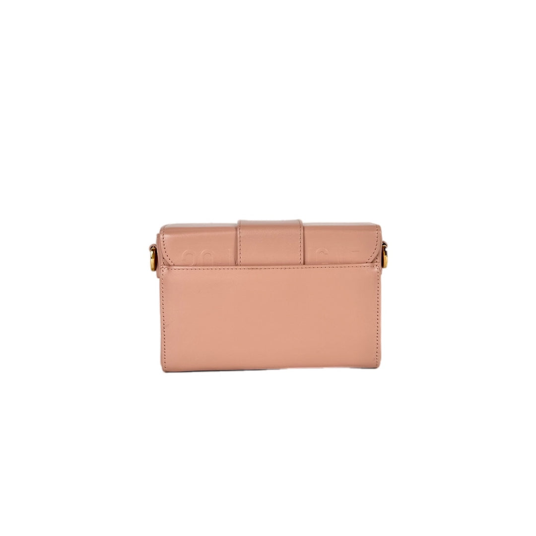 Dior 30 Montaigne Small 21cm Nude Pink Smooth Calfskin