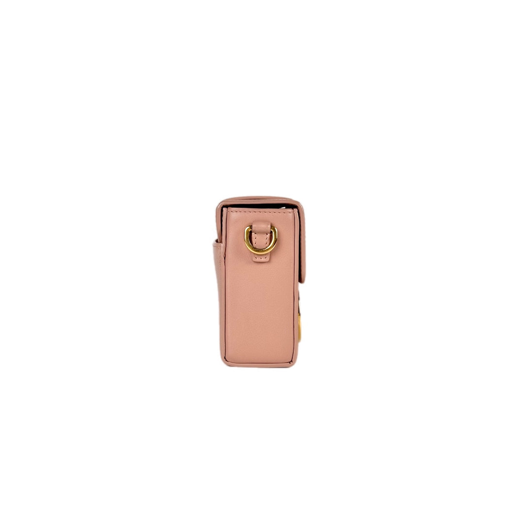 Dior 30 Montaigne Small 21cm Nude Pink Smooth Calfskin