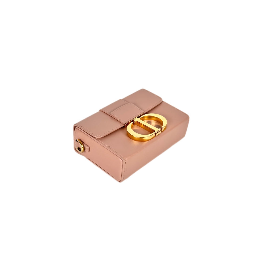 Dior 30 Montaigne Small 21cm Nude Pink Smooth Calfskin