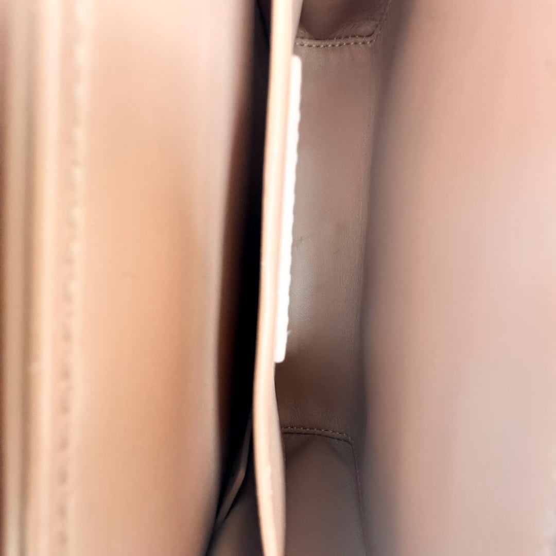 Dior 30 Montaigne Small 21cm Nude Pink Smooth Calfskin