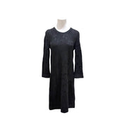 Pre-owned Chanel 11A Relaxed Knit Dress Black Wool