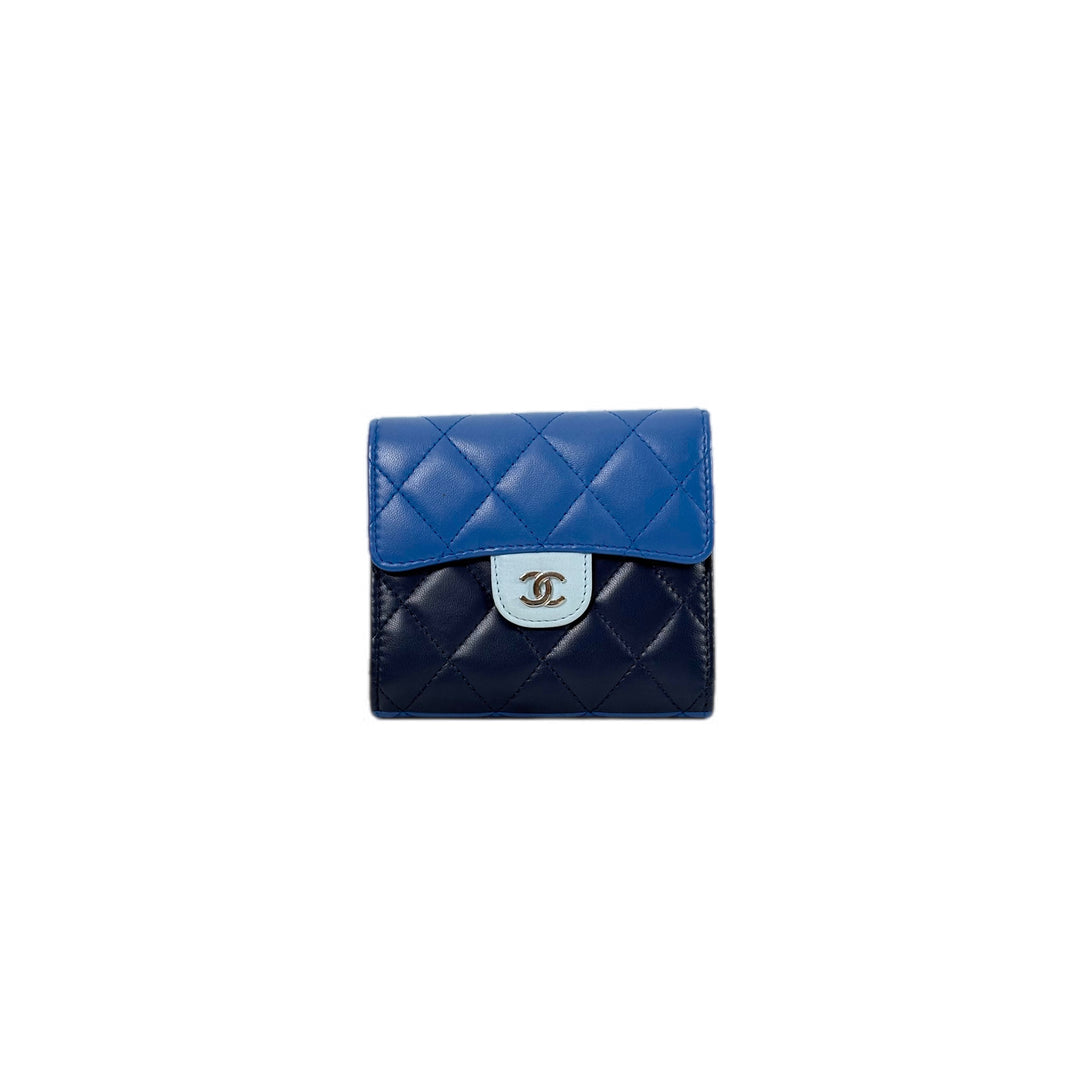 Chanel Blue Fold Wallet