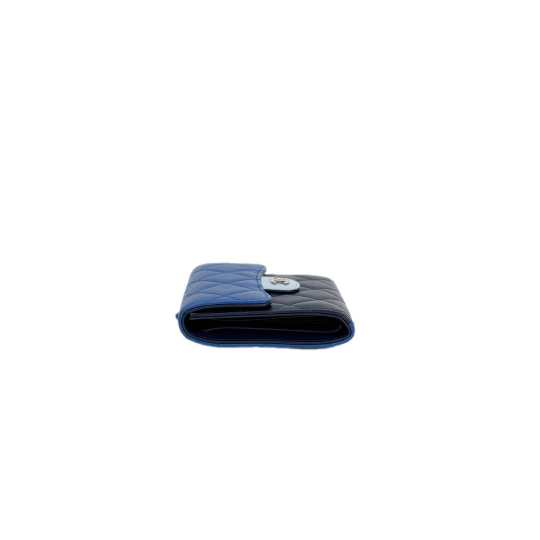Chanel Blue Fold Wallet