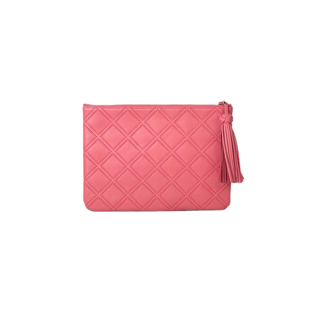 Chanel Pink Clutch Bag