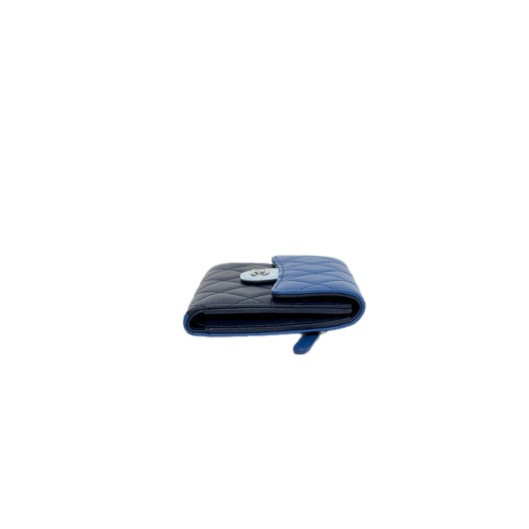 Chanel Blue Fold Wallet
