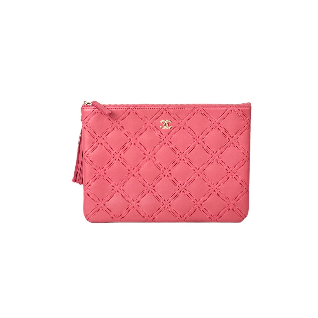 Chanel Pink Clutch Bag