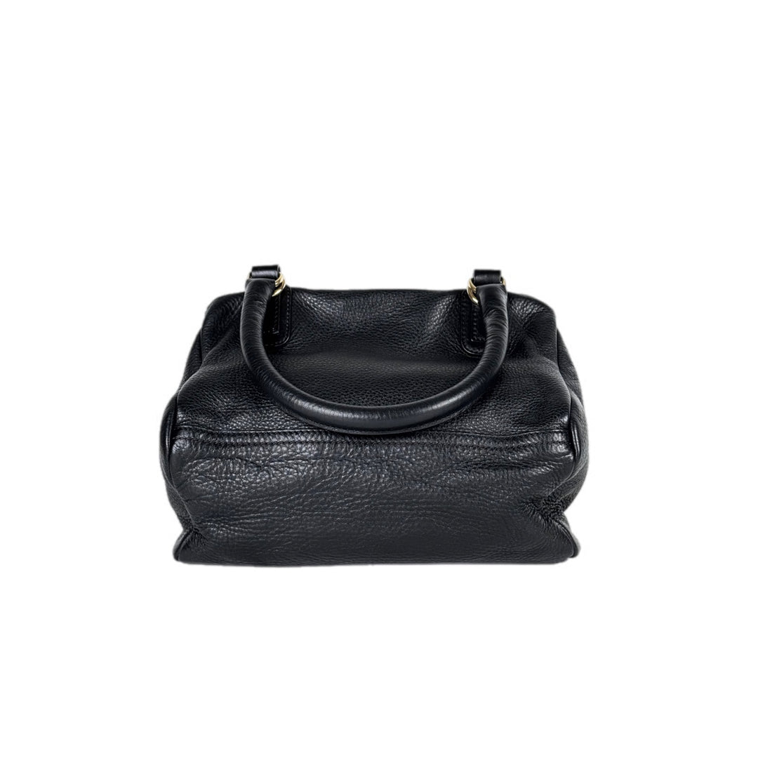 Givenchy Black Pandora Croc-Embossed Bag