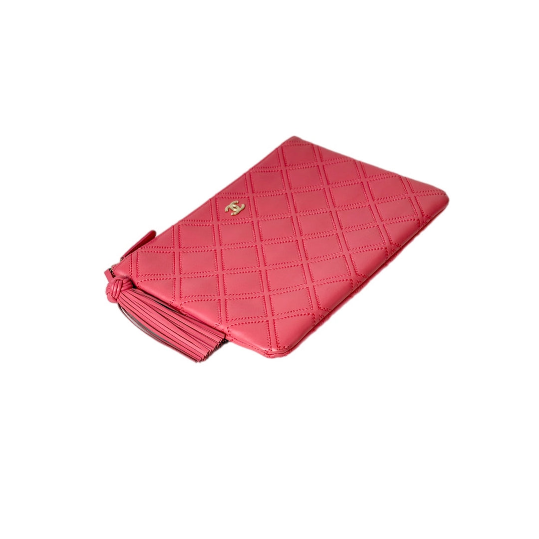 Chanel Pink Clutch Bag