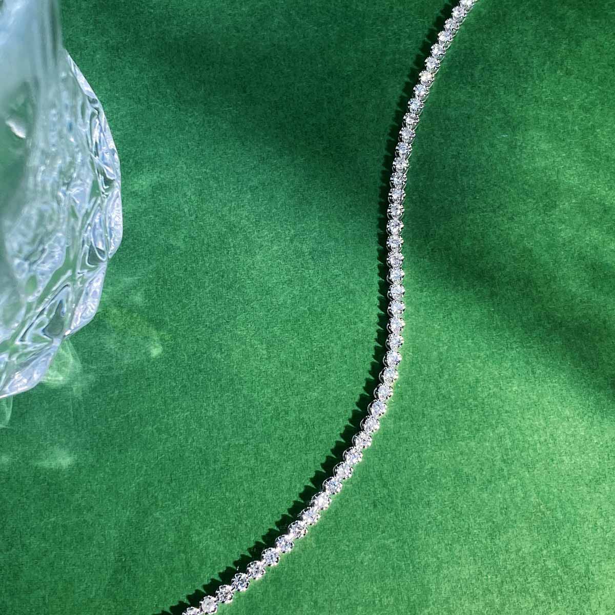 White Diamond Tennis Bracelet D1.50ct. 18K F-G