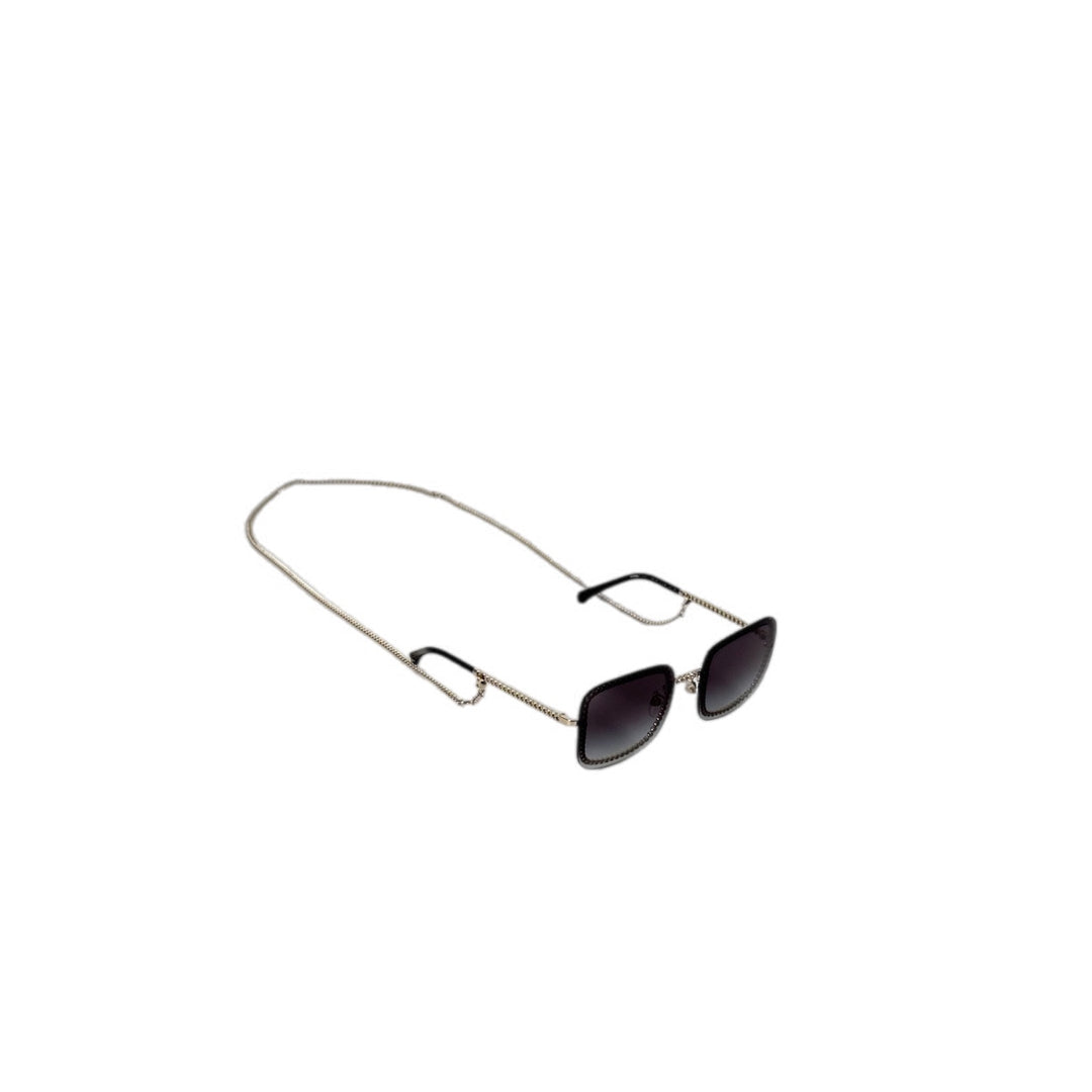 Chanel Metal Removable Chain Sunglasses