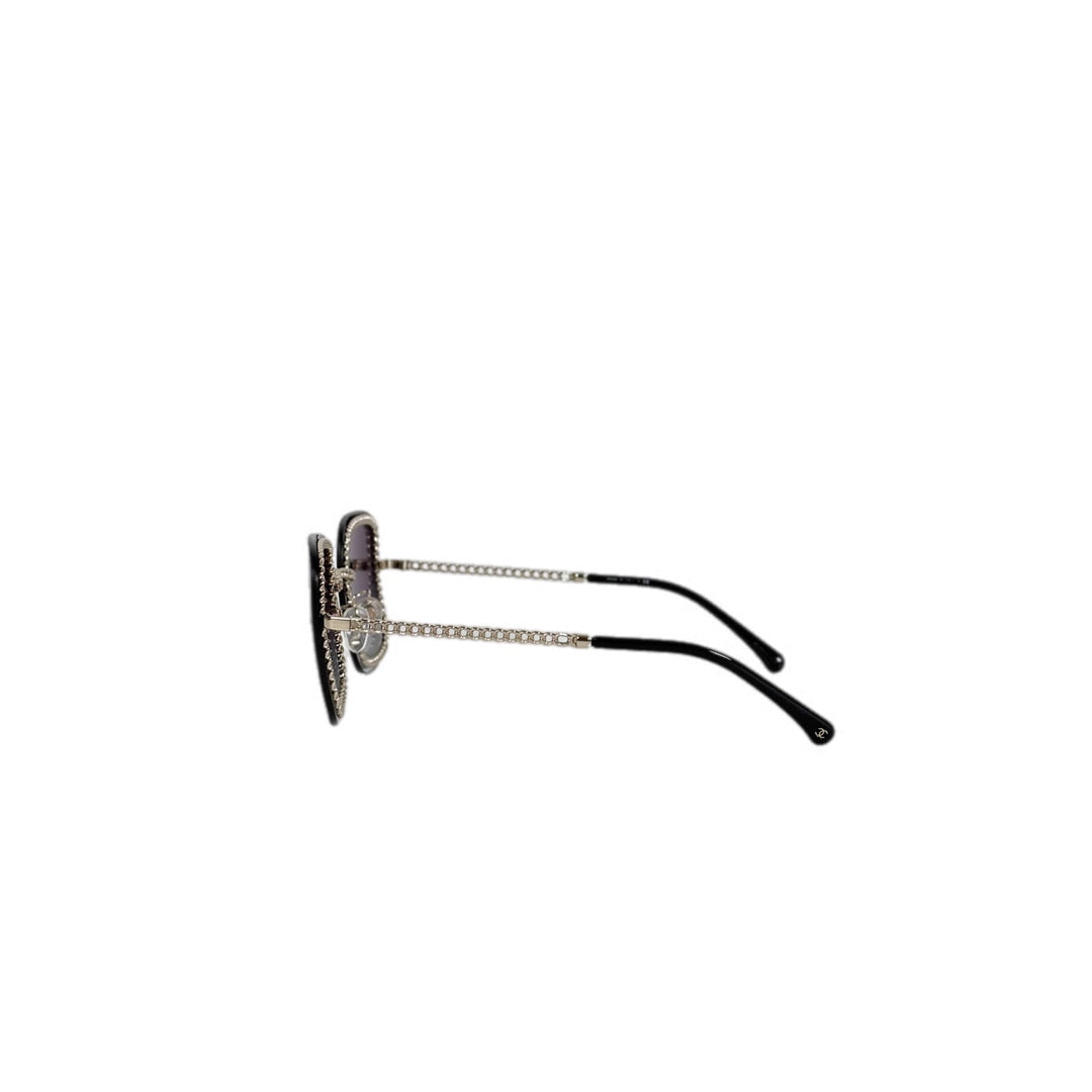 Chanel Metal Removable Chain Sunglasses