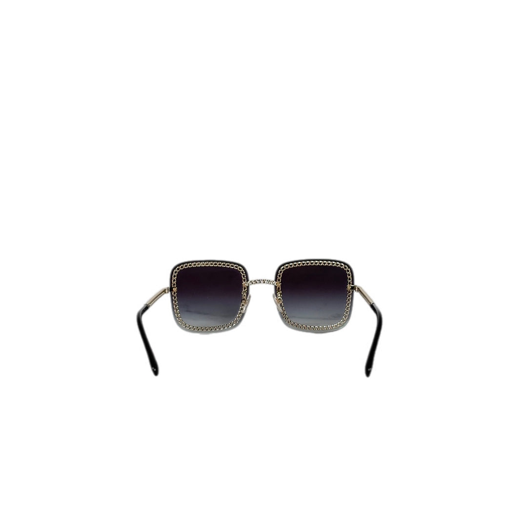 Chanel Metal Removable Chain Sunglasses