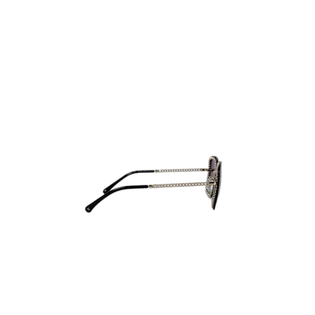Chanel Metal Removable Chain Sunglasses