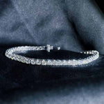White Diamond Tennis Bracelet D4.32ct,F-G VS,18K - Jiaxyk
