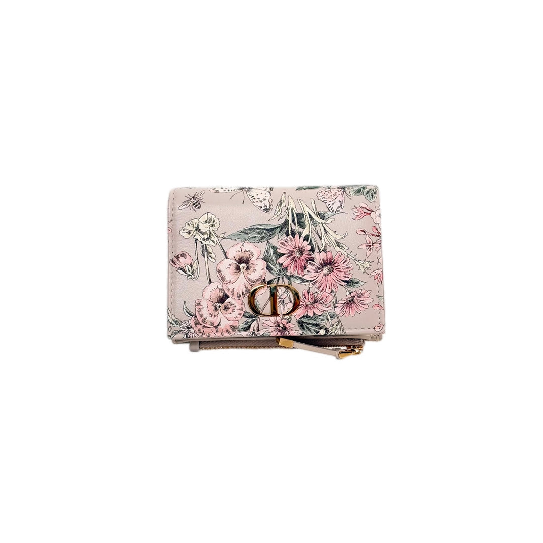 Dior Flowers Fold Short Wallet