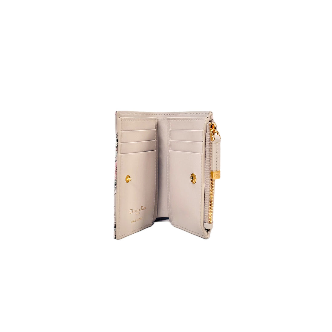 Dior Flowers Fold Short Wallet