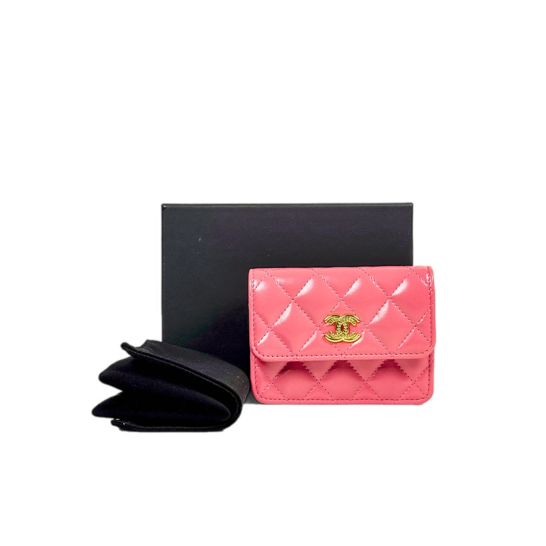 Chanel Cardholder With Chain Bag Pink