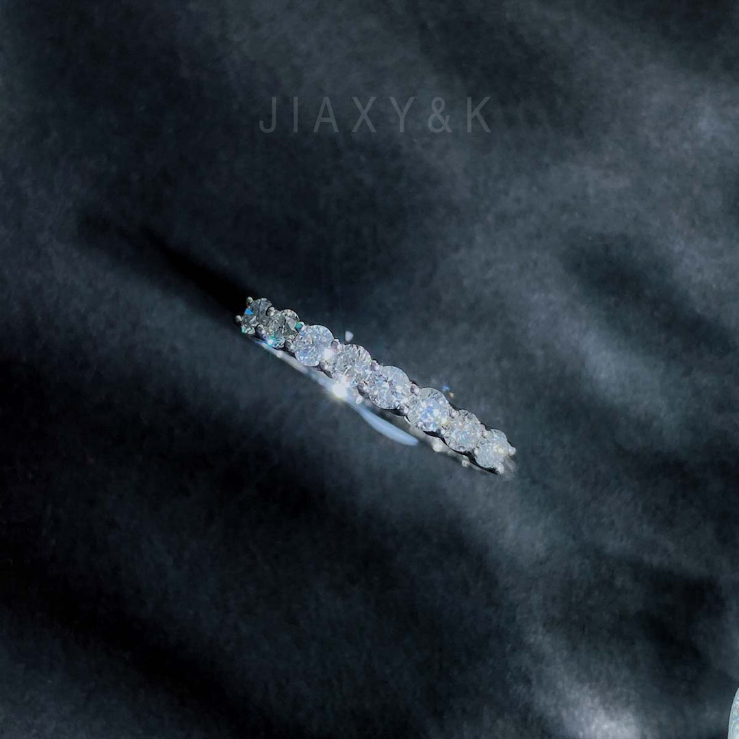 White Diamond Eternity Ring D0.50ct,18K F-G VS