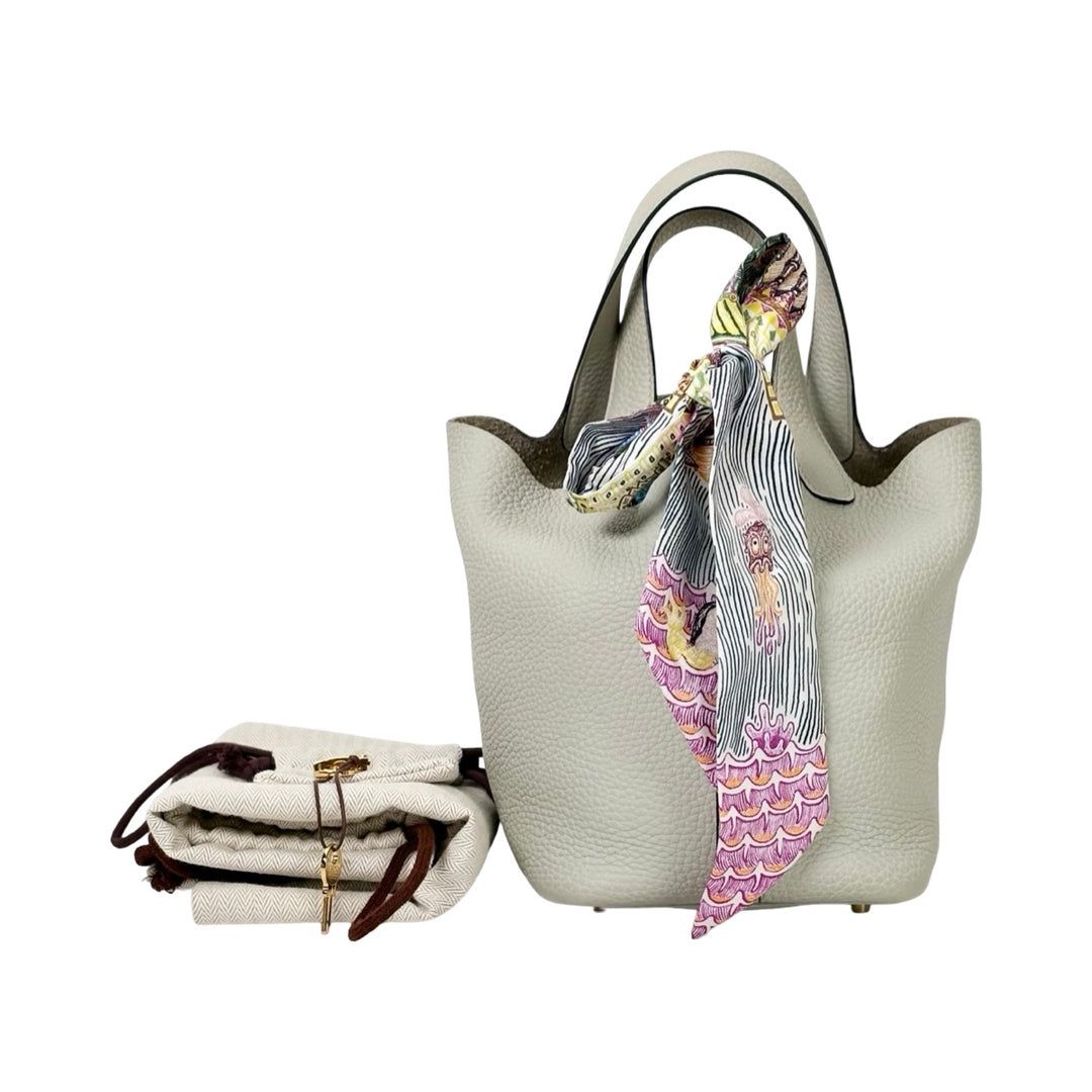 Hermes Picotin 18 Light Green Gold TC