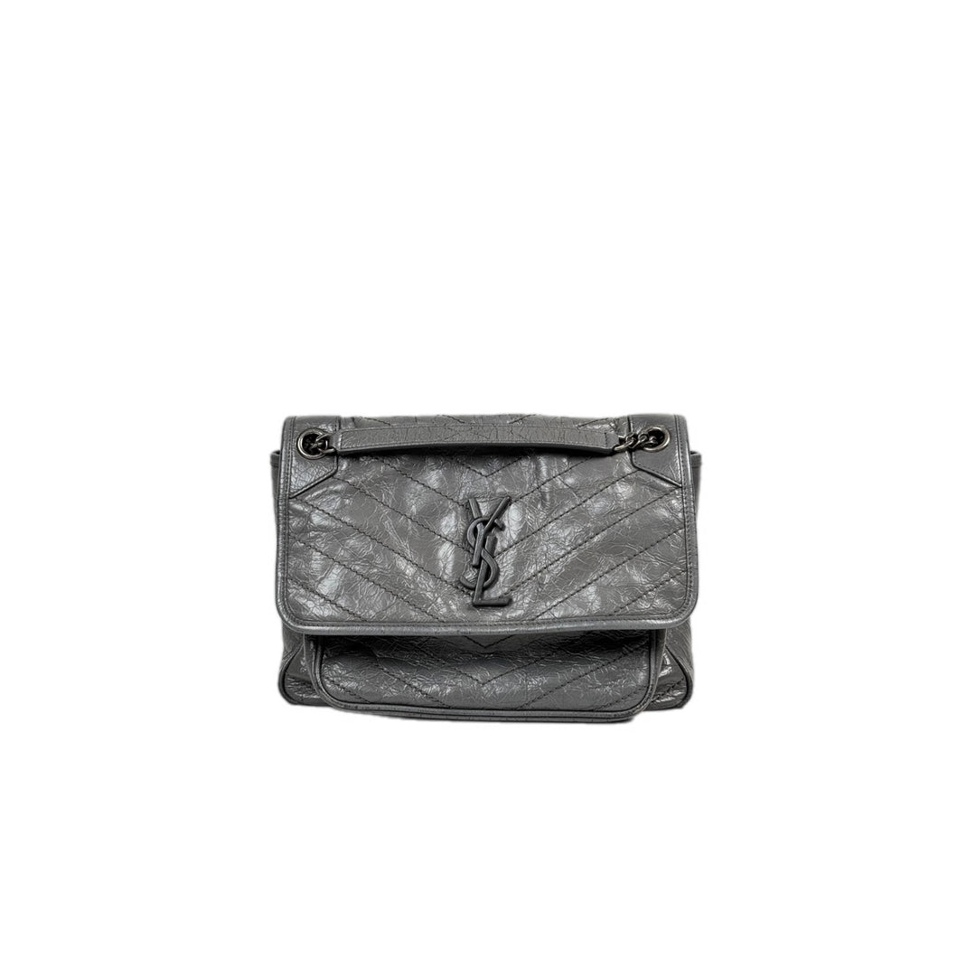 YSL Niki Medium Grey Bag