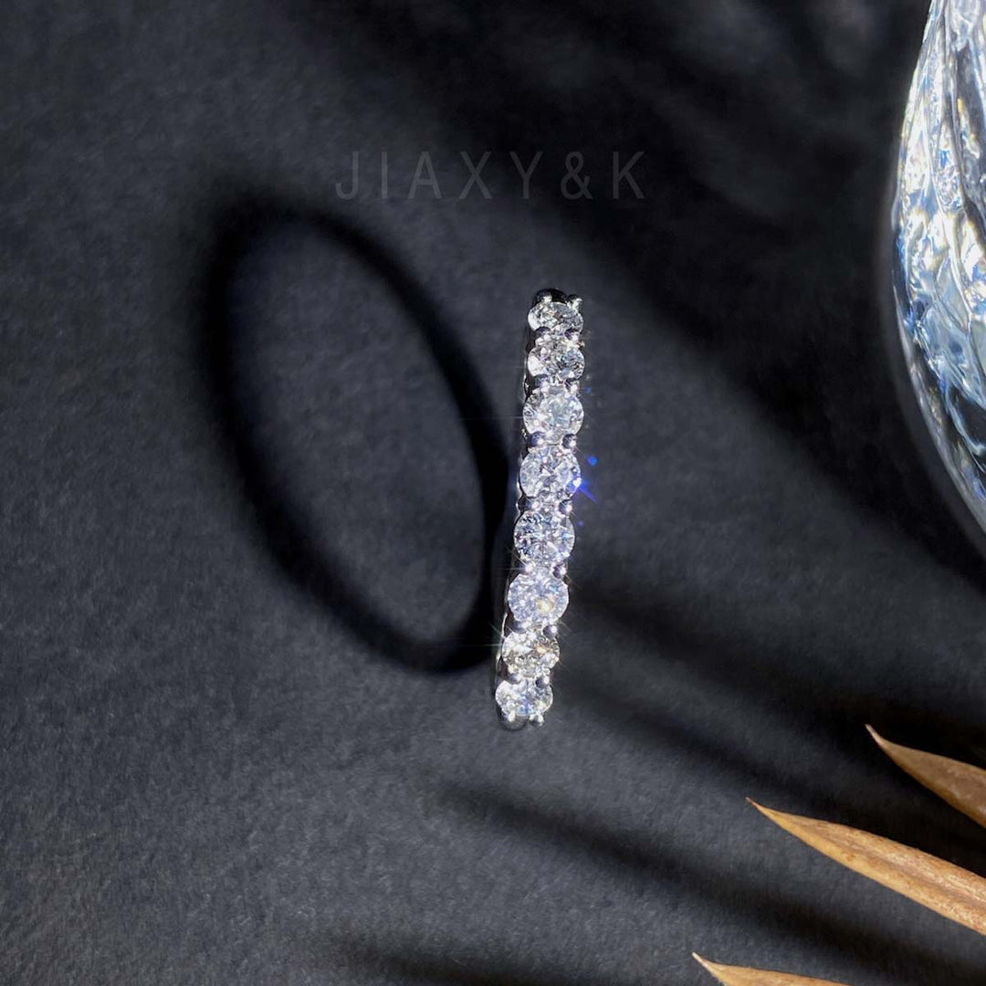White Diamond Eternity Ring D1.00ct,18K F-G VS